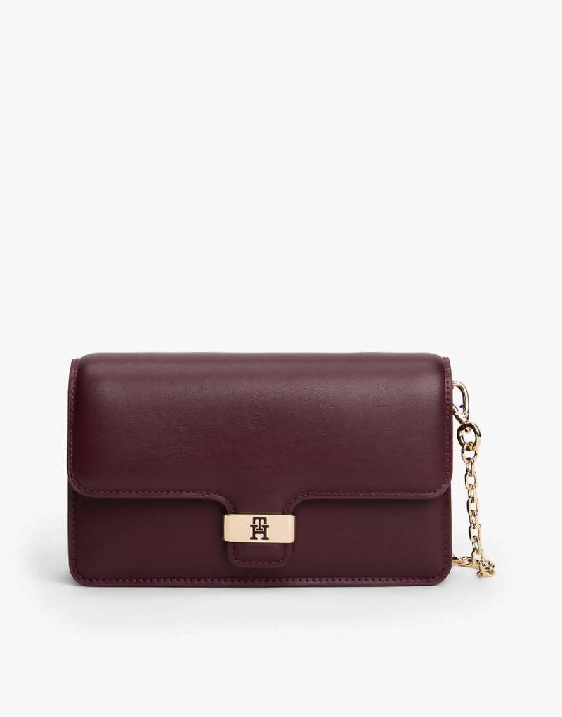 Tommy Hilfiger - Heritage - Clutch in Lilarot mit TH-Monogramm-Plakette von Tommy Hilfiger