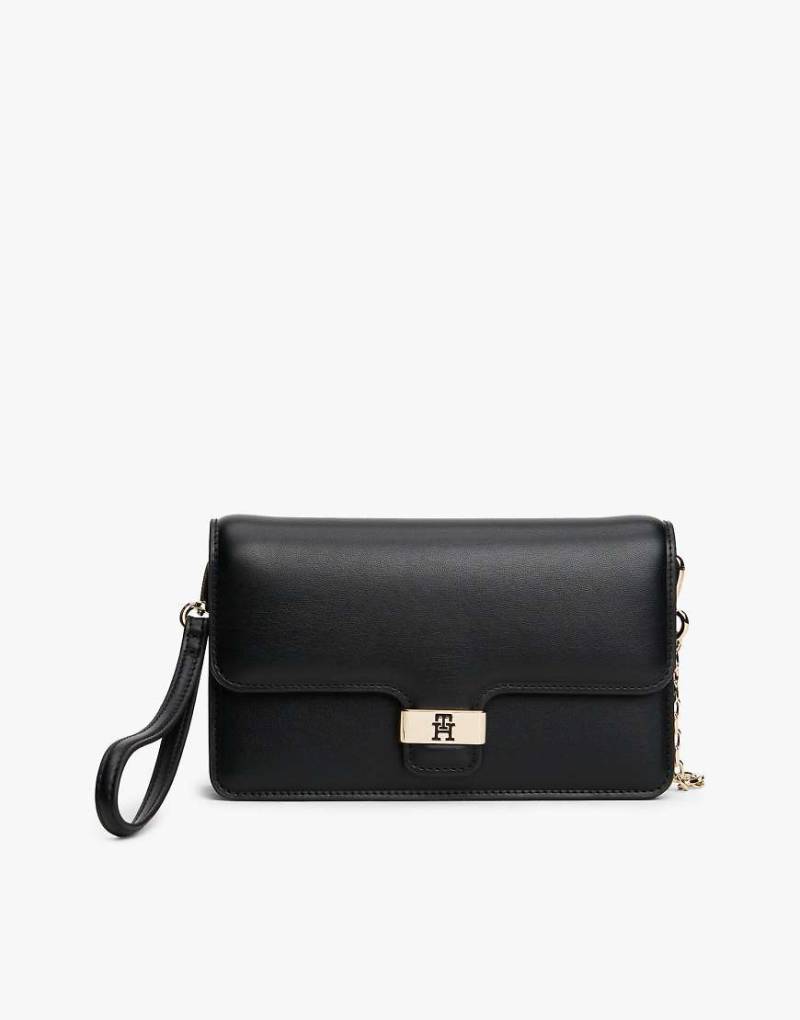 Tommy Hilfiger - Heritage - Clutch in Schwarz mit TH-Monogramm-Plakette von Tommy Hilfiger