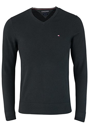 Tommy Hilfiger Herren, Pullover, Flag Black, M von Tommy Hilfiger