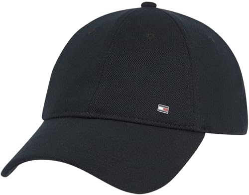 Tommy Hilfiger Herren Cap 1985 Pique Basecap, Schwarz (Black), Einheitsgröße von Tommy Hilfiger