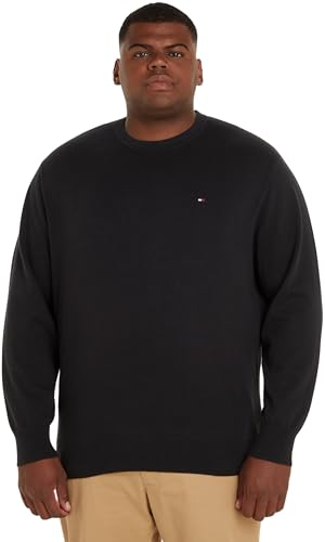 Tommy Hilfiger Herren Pullover 1985 ohne Kapuze, Schwarz (Black), XL von Tommy Hilfiger