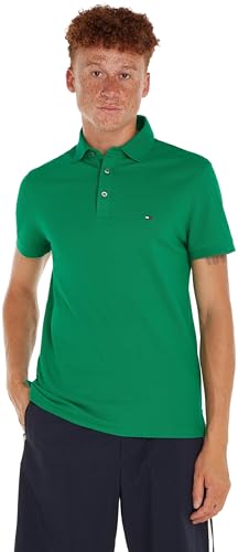 Tommy Hilfiger Herren Poloshirt Kurzarm 1985 Slim Polo Slim Fit, Grün (Olympic Green), XXXL von Tommy Hilfiger