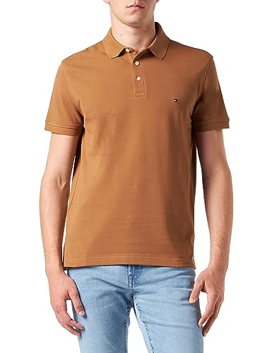 Tommy Hilfiger Herren 1985 Slim Polohemd, Desert Khaki, L von Tommy Hilfiger