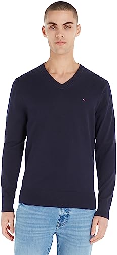 Tommy Hilfiger Herren Pullover 1985 ohne Kapuze, Blau (Desert Sky), M von Tommy Hilfiger