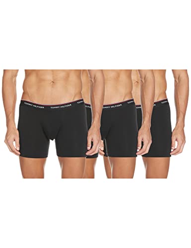 Tommy Hilfiger Herren 3P Boxer Brief Boxershorts, Black/Black/Black, XXL (3er Pack) von Tommy Hilfiger