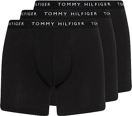Tommy Hilfiger 3P Boxer Brief Boxer Briefs Herren, Schwarz (Black/Black/Black), M von Tommy Hilfiger