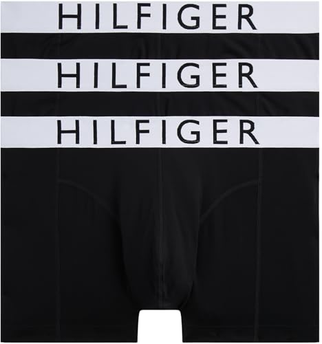 Tommy Hilfiger Men's 3P Um0Um02761 Trunk, Black (Whte/Util Sage/Nob Blu), M von Tommy Hilfiger