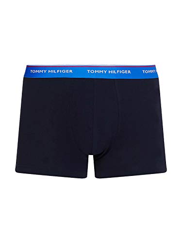 Tommy Hilfiger Herren 3er-Pack Boxershorts 3P Trunk Wb mit Stretch, Electric Blue/Sublunar/Moon Blue, M von Tommy Hilfiger