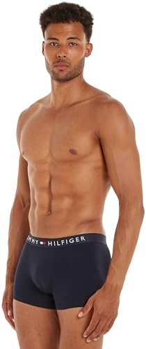 Tommy Hilfiger Herren 3er Pack Boxershorts Trunks Unterwäsche, Blau (Des Sky/Des Sky/Des Sky), L von Tommy Hilfiger