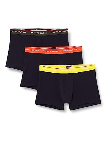 Tommy Hilfiger Herren Trunk (3er Pack), Deep Orange/Vivid Yellow/Camo Green, S von Tommy Hilfiger