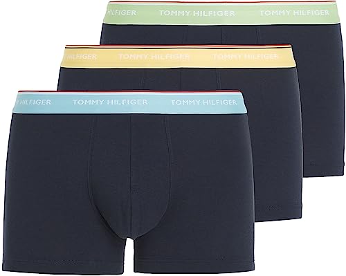 Tommy Hilfiger Herren Trunk (3er Pack), Willow Grove/Sun Ray/Skyline, XL von Tommy Hilfiger