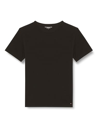 Tommy Hilfiger Herren 3er Pack T-Shirts Kurzarm Stretch Rundhalsausschnitt, Schwarz (Black/Black/Black), XL von Tommy Hilfiger