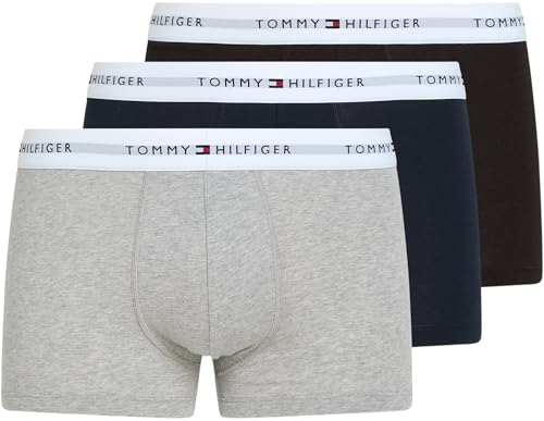 Tommy Hilfiger Herren 3p Um0um02761 Trunk, Blau (des Sky/Black/Grey Htr), XL EU von Tommy Hilfiger