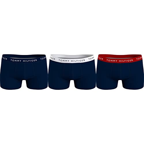 Tommy Hilfiger 3P Trunk Wb Trunk Herren, Mehrfarbig (Desert Sky/White/Primary Red), S von Tommy Hilfiger