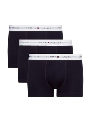Tommy Hilfiger Herren 3er Pack Boxershorts Trunks Unterwäsche, Blau (Desert Sky/Desert Sky/Desert Sky), L von Tommy Hilfiger