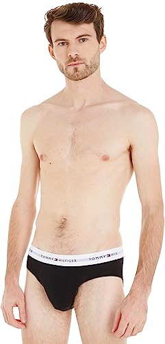 Tommy Hilfiger Herren 5er Pack Unterhosen Briefs Unterwäsche, Mehrfarbig (Black/Black/Black/Black/Black), M von Tommy Hilfiger