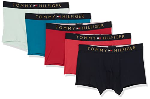 Tommy Hilfiger Herren 5P Trunk UM0UM02331 Geschenkpackungen, Grau (Bz/Dew/Bteal/DST S/Br), M (5er Pack) von Tommy Hilfiger