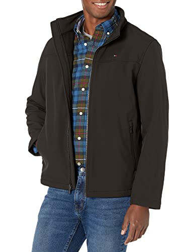 Tommy Hilfiger Herren Active Softshell Windbreaker Jacke, Schwarz, XXL von Tommy Hilfiger