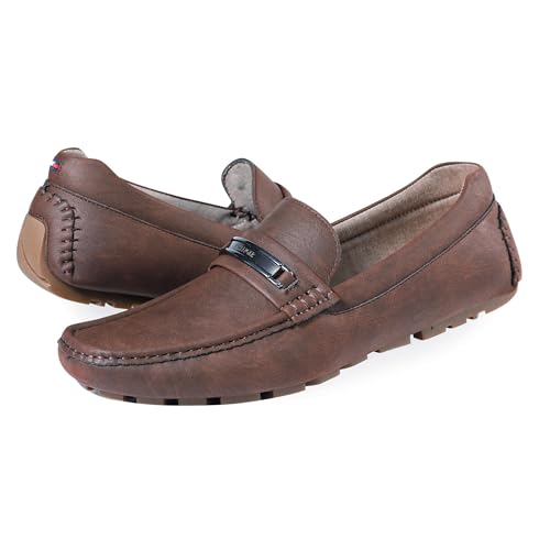 Tommy Hilfiger Herren Aires Driving Style Loafer, Braun, 43.5 EU von Tommy Hilfiger