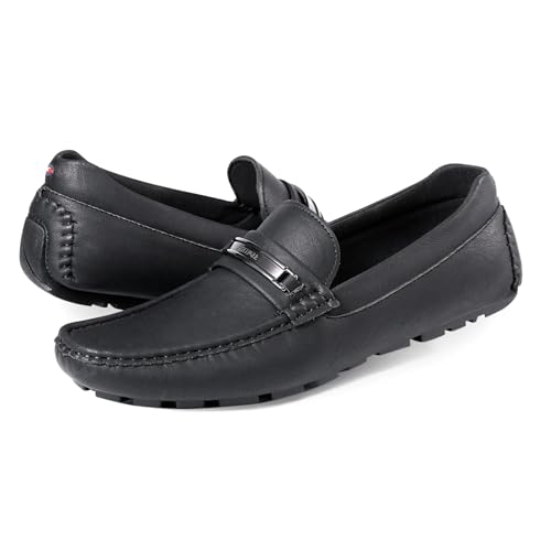 Tommy Hilfiger Herren Aires Driving Style Loafer, Schwarz 001, 43.5 EU von Tommy Hilfiger