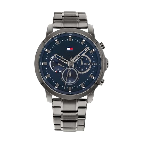 Tommy Hilfiger Multi Zifferblatt Quarz Uhr für Herren mit Rotguss Edelstahlarmband - 1791796 von Tommy Hilfiger