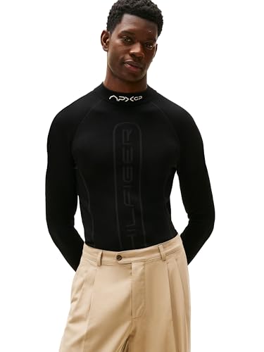 Tommy Hilfiger Herren Apxgp Collection Mockneck Sweater Pullover, Schwarz, Small von Tommy Hilfiger