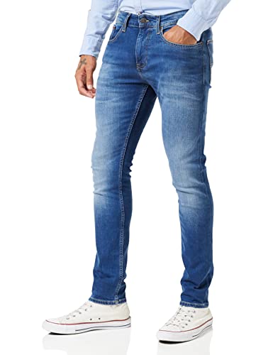 Tommy Jeans Herren Jeans Austin Slim Tapered Stretch, Blau (Wilson Mid Blue Stretch), 27W / 34L von Tommy Jeans