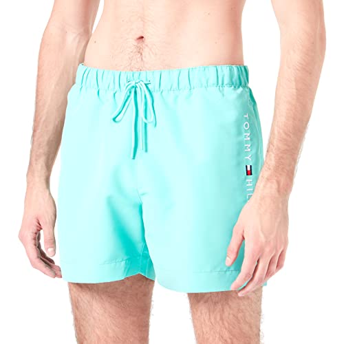 Tommy Hilfiger Herren Badehose Medium Drawstring Lang, Grün (Light Jade Green), L von Tommy Hilfiger