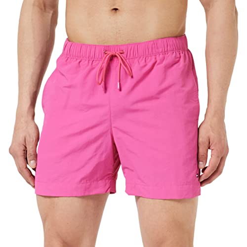 Tommy Hilfiger Herren Badehose Medium Drawstring Lang, Rosa (Hot Magenta), L von Tommy Hilfiger