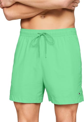 Tommy Hilfiger Herren Badehose Medium Drawstring Mittellang, Grün (Lush Jade), M von Tommy Hilfiger