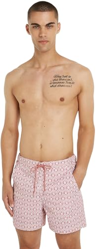 Tommy Hilfiger Sf Medium Drawstring Print Medium Drawstring Herren, Weiß (Laurel Teaberry Blossom), XXL von Tommy Hilfiger