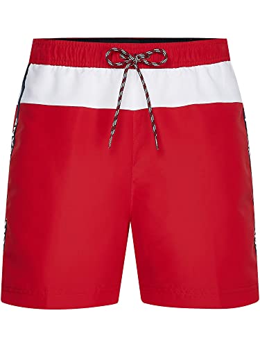 Tommy Hilfiger Herren Badehose SF Medium Drawstring Gr. M Rot UM0UM02070XLG von Tommy Hilfiger
