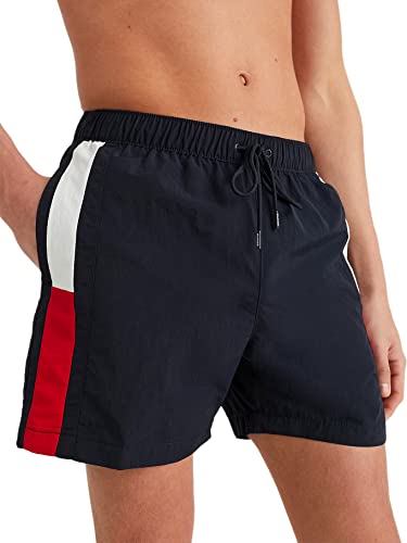 Tommy Hilfiger Herren Badehose SF Medium Drawstring Lang, Blau (Desert Sky), M von Tommy Hilfiger