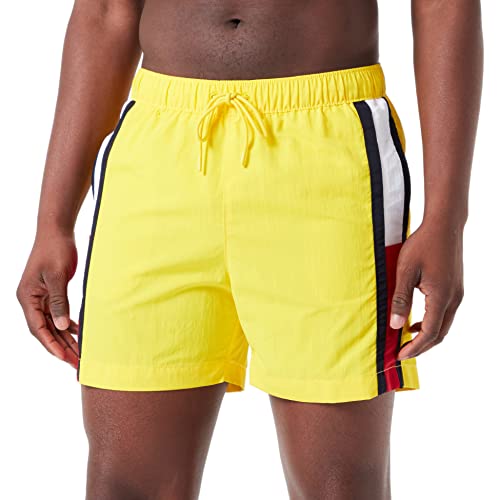 Tommy Hilfiger Herren Badehose SF Medium Drawstring Lang, Gelb (Vivid Yellow), S von Tommy Hilfiger