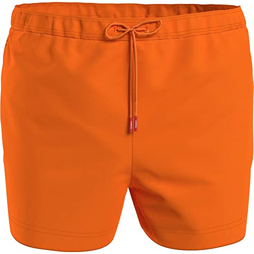 Tommy Hilfiger Herren Badehose SF Medium Drawstring Lang, Orange (Hawaiian Orange), S von Tommy Hilfiger