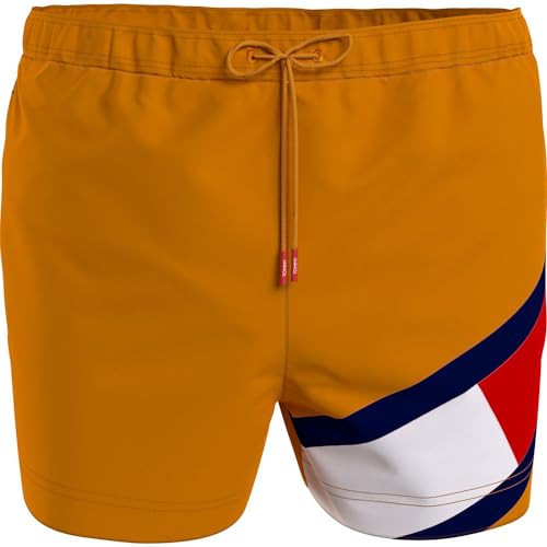 Tommy Hilfiger Herren Badehose SF Medium Drawstring Lang, Orange (Rich Ochre), M von Tommy Hilfiger