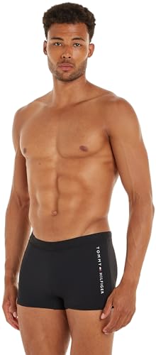 Tommy Hilfiger Herren Badehose Trunk Kurz, Schwarz (Black), S von Tommy Hilfiger