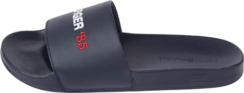 Tommy Hilfiger Herren Badeschuhe Pool Slide Badelatschen, Blau (Desert Sky), 40 von Tommy Hilfiger