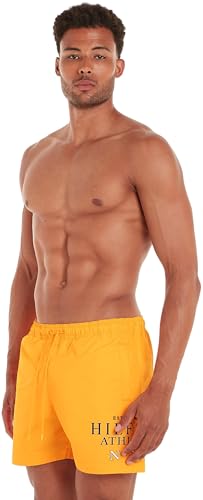 Tommy Hilfiger Herren Badeshorts Medium Drawstring Mittellang, Orange (Daylight Orange 212-280), S von Tommy Hilfiger