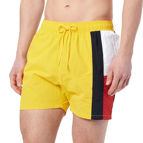 Tommy Hilfiger Herren Badeshorts Medium Drawstring mit Tunnelzug, Gelb (Marigold Yellow), M von Tommy Hilfiger