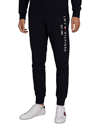 Tommy Hilfiger Herren Jogginghose Tommy Logo Sweatpants Baumwolle, Blau (Desert Sky), S von Tommy Hilfiger