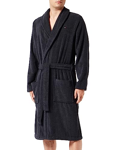 Tommy Hilfiger Herren Bathrobe Pyjamaset, Desert Sky, SM von Tommy Hilfiger