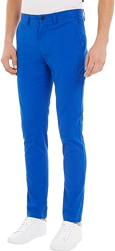 Tommy Hilfiger Herren Hose Cotton Chino, Blau (Ultra Blue), 34W / 34L von Tommy Hilfiger