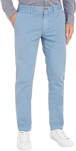 Tommy Hilfiger Herren Hose Bleecker Chino, Blau (Southern Sky), 33W / 32L von Tommy Hilfiger