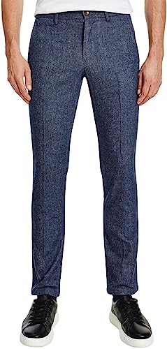 Tommy Hilfiger Herren Hose Bleecker Chino, Blau (Faded Indigo), 32W / 32L von Tommy Hilfiger