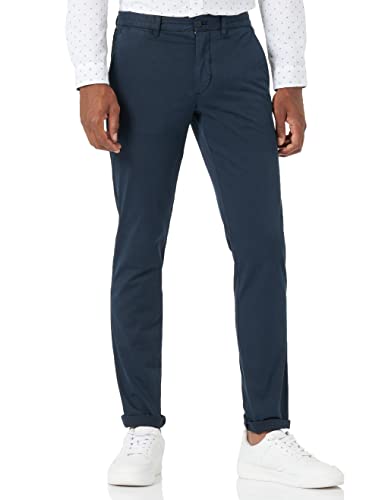 Tommy Hilfiger Herren Hose Bleecker TH Flex Satin Gmd Chino, Blau (Desert Sky), 28W / 28L von Tommy Hilfiger