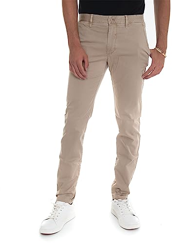 Tommy Hilfiger Herren Hose Bleecker TH Flex Satin Gmd Chino, Beige, 32W / 36L von Tommy Hilfiger