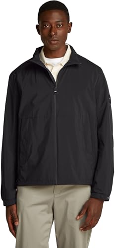 Tommy Hilfiger Herren Blouson Jacke Branded mit Reißverschluss, Schwarz (Black), XL von Tommy Hilfiger