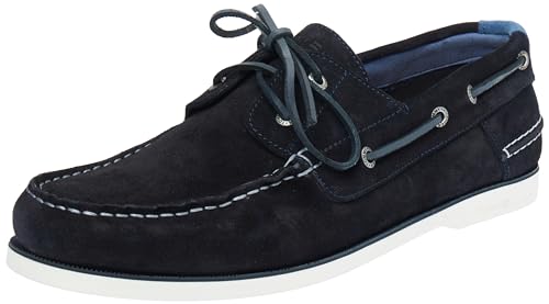 Tommy Hilfiger Herren Boat Schuh TH Boat Shoe Core Suede Wildleder, Blau (Desert Sky/Antique Blue), 40 von Tommy Hilfiger