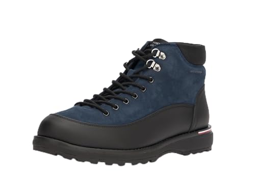 Tommy Hilfiger Herren Boots Corporate Outdoor Nubuck Boot aus Leder, Blau (Desert Sky), 42 von Tommy Hilfiger